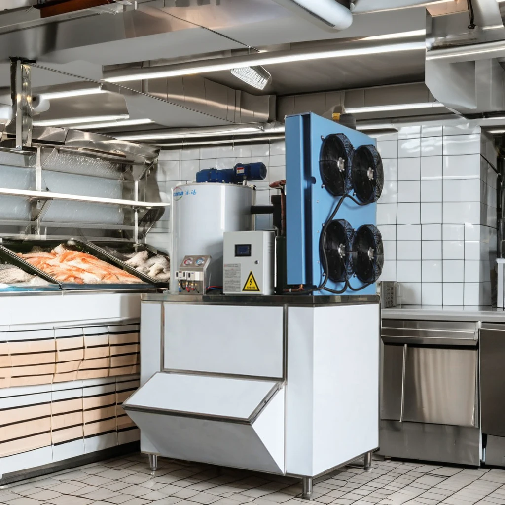 Snow Flake Ice Making Machine Maker System Industrial 300kg 500kg 1Ton 3Ton 5Ton 10Ton For Fishery Philippines