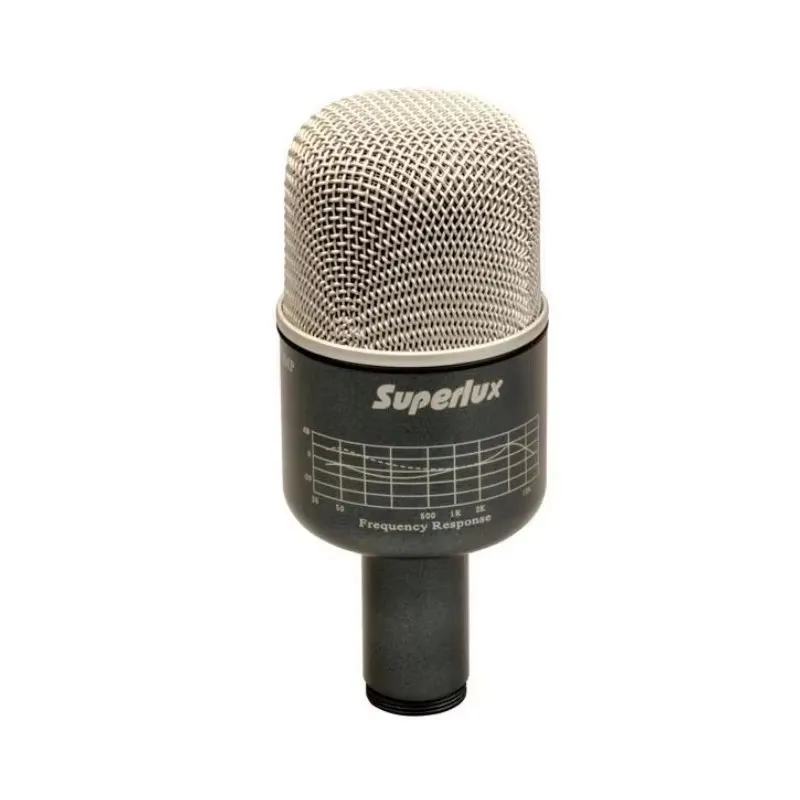 Superlux PRO218A Kick Drum recording mic high dynamic LF Instrument mic for kick drum high dynamic LF Instrument bass drum