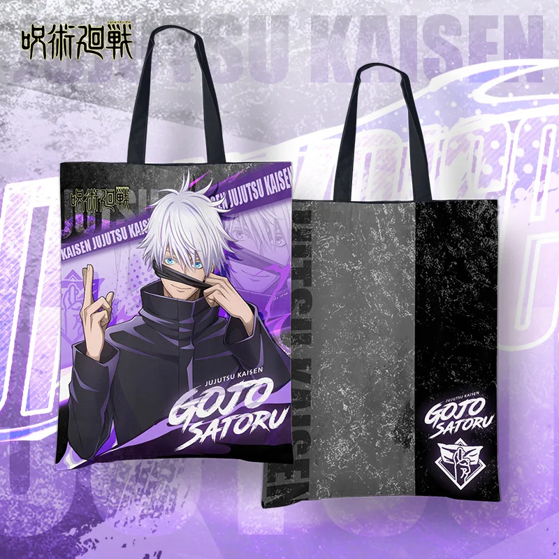 

Jujutsu Kaisen Gojo Satoru Inumaki Toge Anime Canvas Bag Student Portable Shopping Bag Thickened Peripheral Cartoon Gifts34*42cm