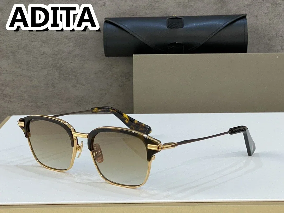 

DT TYPOGRAPHER DTX142 Top High Quality Sunglasses For Men Titanium Style Fashion Design Sunglasses For Womens With Box