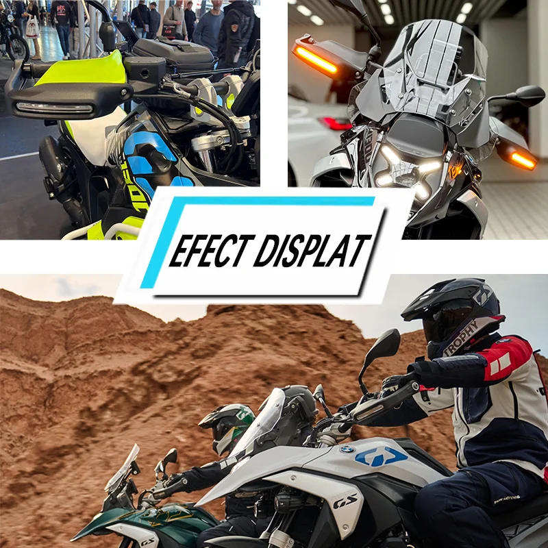 Motocross Accessories LED Lights Motor Handguards r1300gs Hand Guards with LED Lights For BMW R1300GS R 1300 GS 2023 2024 2025