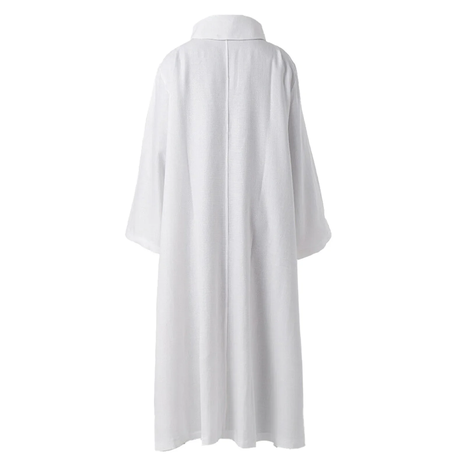 

White Priest Robe Medieval Cospaly Costumes Costume Outfits Fantasia Halloween Carnival Party Clergy Robes Catholic Church