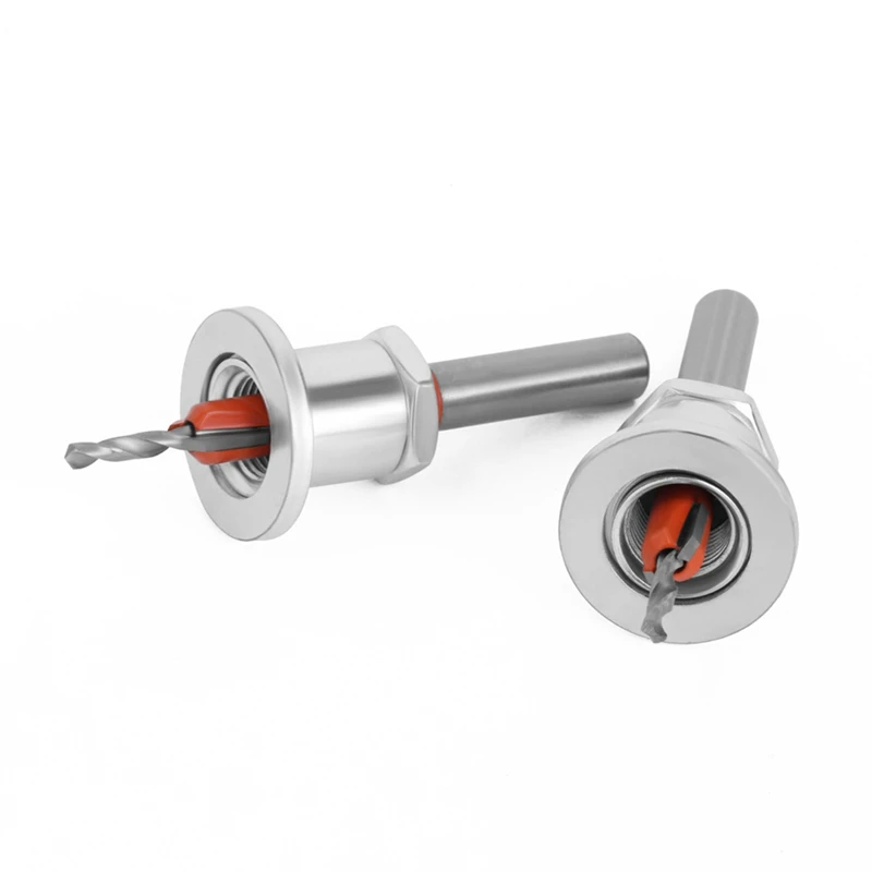 5Pc 8Mm Countersunk Drilling HSS-Shank Countersink Woodworking Router Bit Set Milling Cutter Screw Extractor Demolition