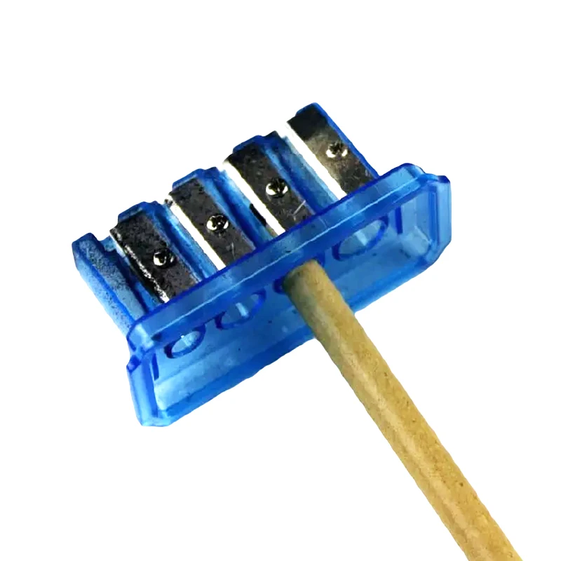 Sacapuntas multifuncional de 4 agujeros, sacapuntas de carbón, núcleo largo, plomo, dibujo Manual de arte, bocetos, suministros de dibujo