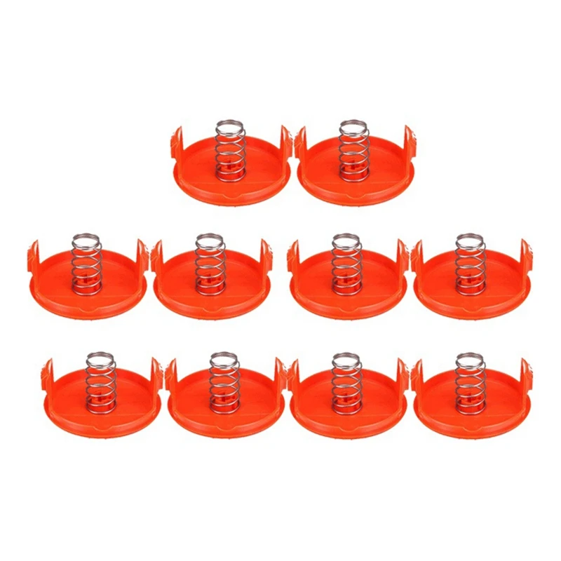 RC-100-P Cover X10 + Spring X10 Suitable For Black & Decker Lawn Mower Cover RC-100-P Lawn Mower Cap