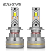 MAXGTRS 2X Turbo LED H4 9003 HB2 H1 H7 H8 H11 9005 9006 bombillas de faro LED 200W Canbus faro delantero de coche 6500K blanco 12V