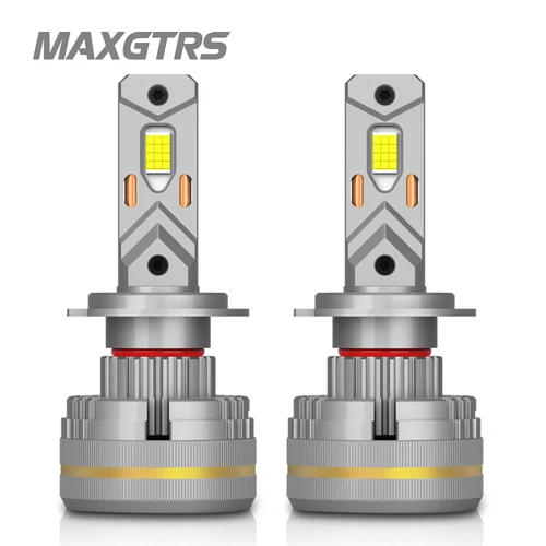 Imagen 1 del producto MAXGTRS 2X Turbo LED H4 9003 HB2 H1 H7 H8 H11 9005 9006 bombillas de faro LED 200W Canbus faro delantero de coche 6500K blanco 12V
