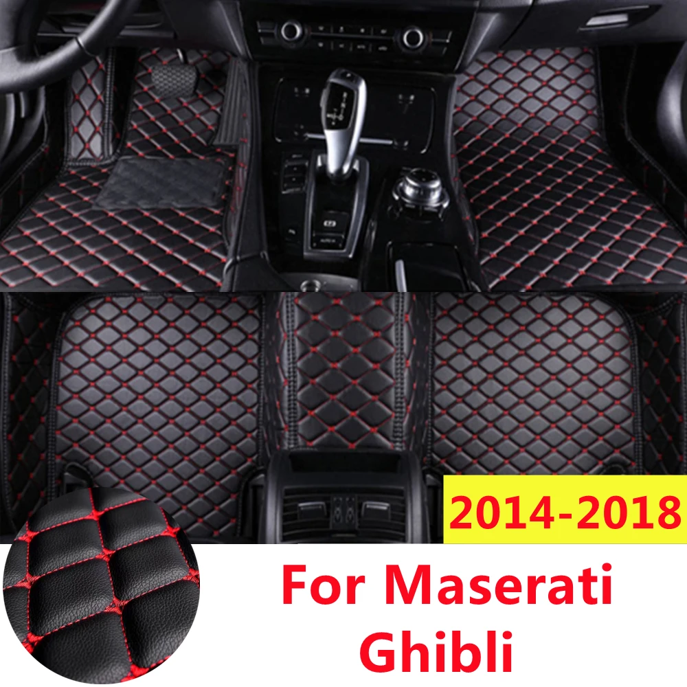 

Автомобильные коврики SJ, полный комплект, под заказ, подходят для Maserati ghiсот 2018, 2017, 2016, 2015, 2014, передняя и задняя напольная подкладка, Стайлинг, автозапчасти