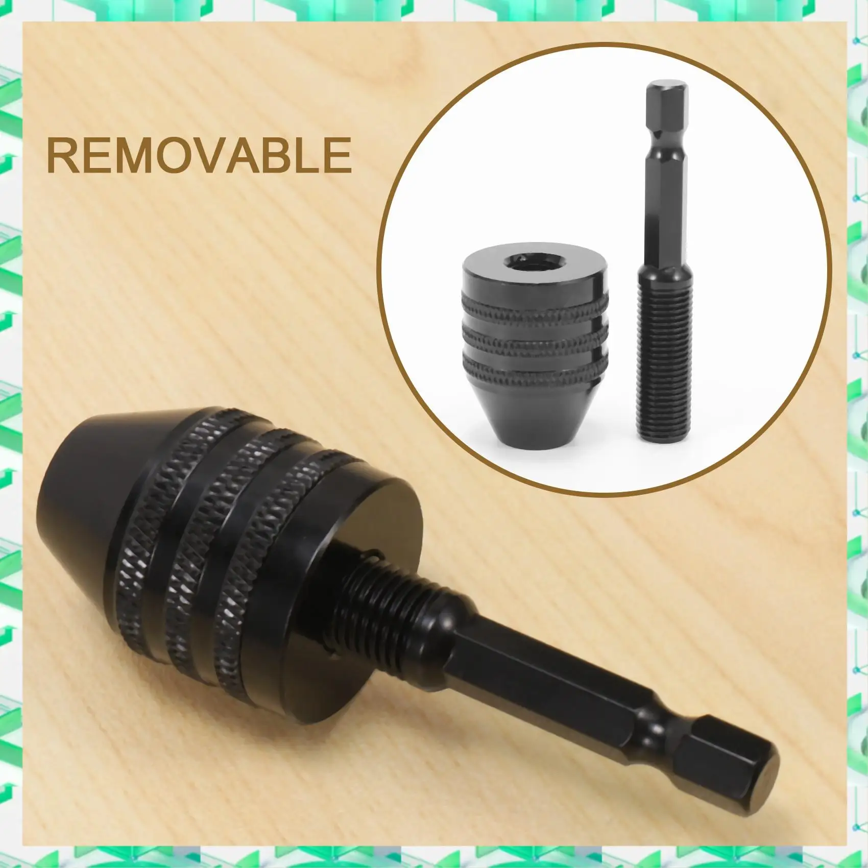 

FIZP 4PCS Drill Chuck Change Adapter, Keyless Chuck Conversion Tool Keyless Drill Chuck, Drill Adapter In 1/4 , 1/8 , 1/16