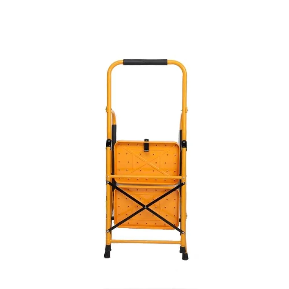 Échelle Portable à 2 marches pliante, main courante latérale rembourrée en acier antidérapant, charge de 330lb