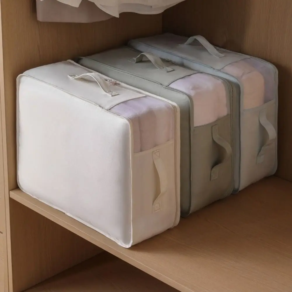 Visible Bed Sheet Storage Bag Folding Large Capacity Blanket Storage Container Waterproof Space Saving Clothes Quilt Storage Bag view 2