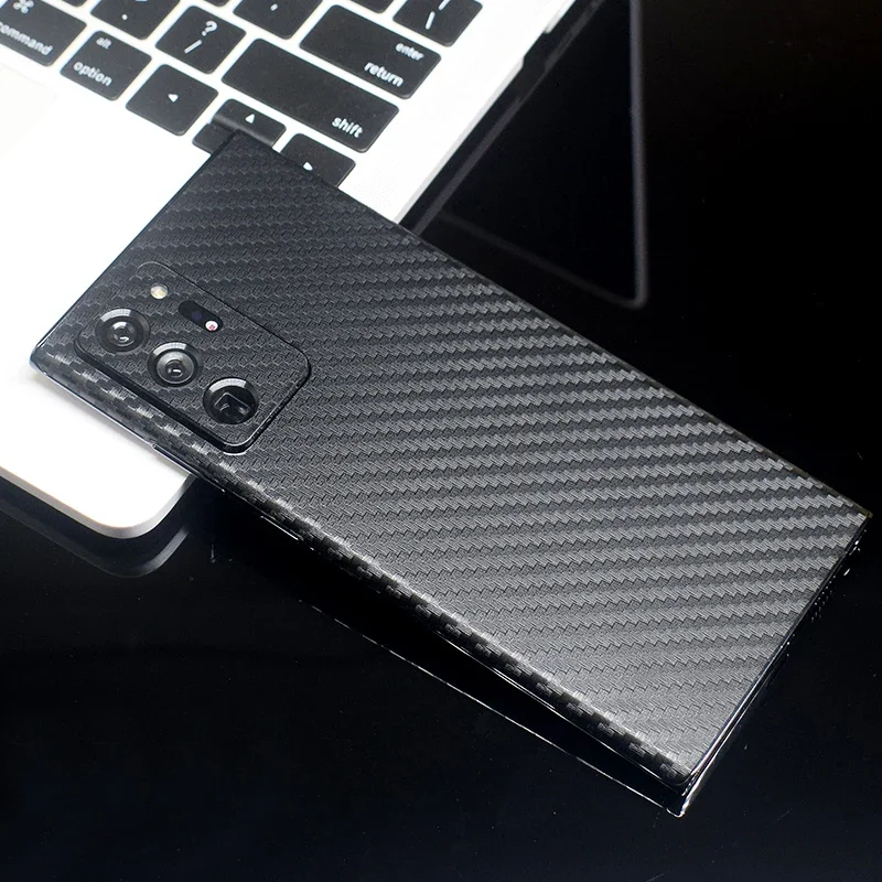 3D Carbon Fiber Skins Film Wrap Skin Phone Back Sticker For SAMSUNG Galaxy S24 Ultra S23 Plus S22 S21 FE Note 20 Ultra S10 Plus