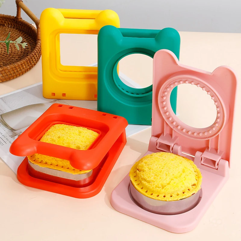 Mesin pemotong kue Sandwich, alat dapur pemotong kukis, Sarapan, makanan penutup