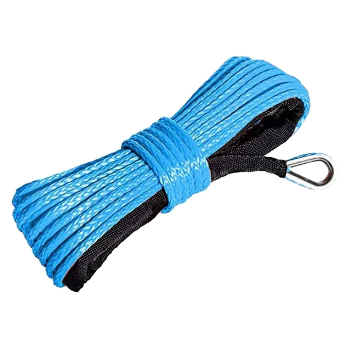 

Blue Synthetic Winch Rope 1/4 x 50Ft Synthetic Winch Rope Line Cable for ATV UTV SUV Truck Boat