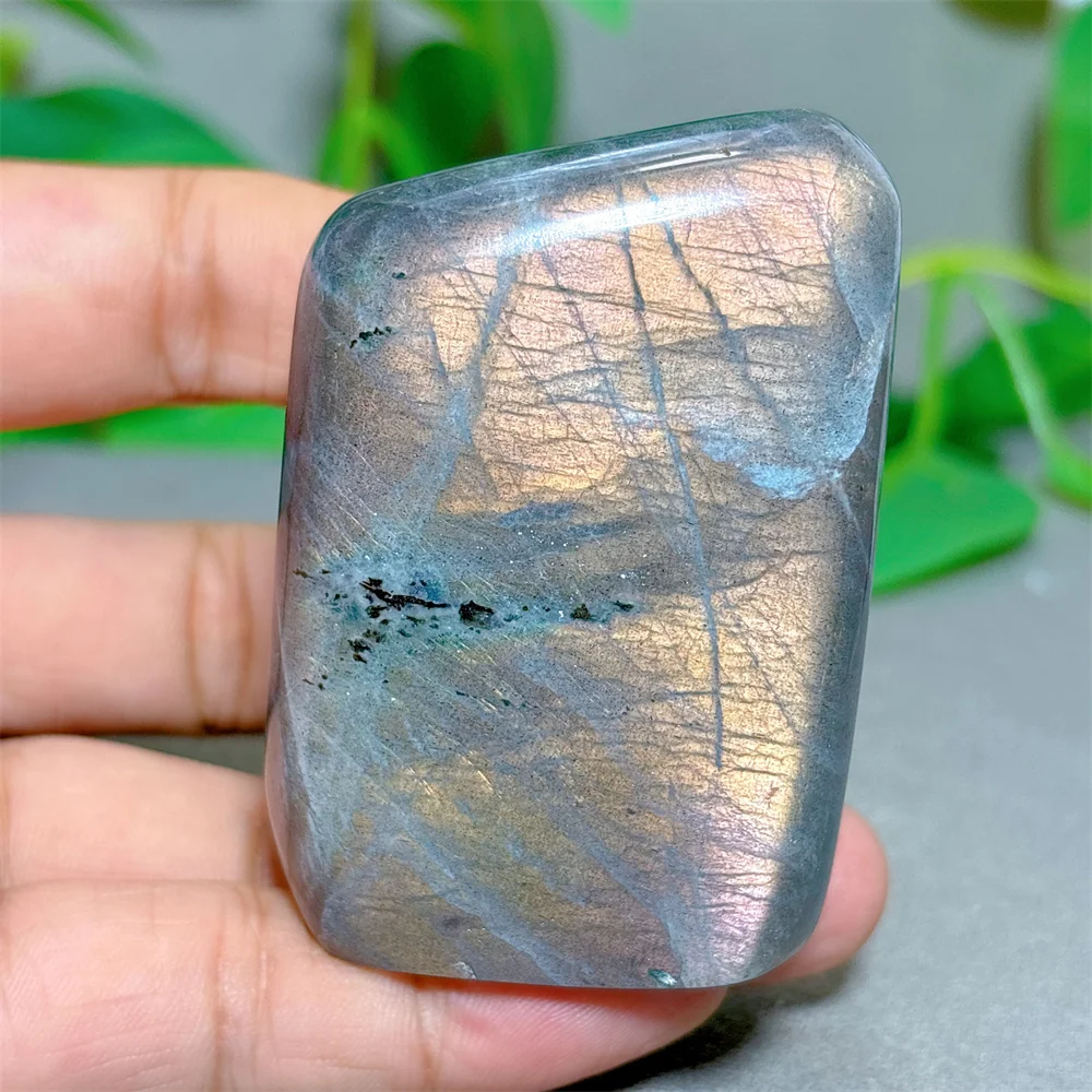 Purple Labradorite Free Form Crystal Natural Stone Quartz Garden Decoration Minerals Reiki Gifts Energy Healing Spiritual Luck