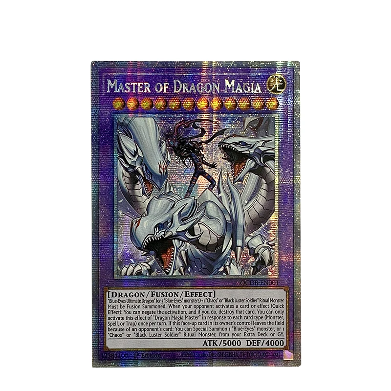 Yu-Gi-Oh! Collection DIY Proxy Cards Dragon Master Knight Dragon Master Magia Blue-Eyes White Dragon Card Toys Japanese Gifts