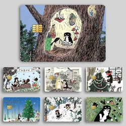Aesthetic Art Yeonju Choi Bank Credit Cards Bus Pass Stickers Cool Decoration Waterproof 4PCS Card