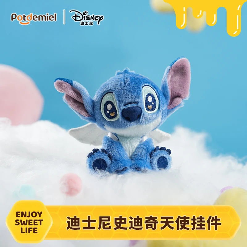 

Оригинальная плюшевая кукла Disney Potdemiel Stitch Angel, милая женская версия, коллекционные игрушки и хобби, мягкие игрушки