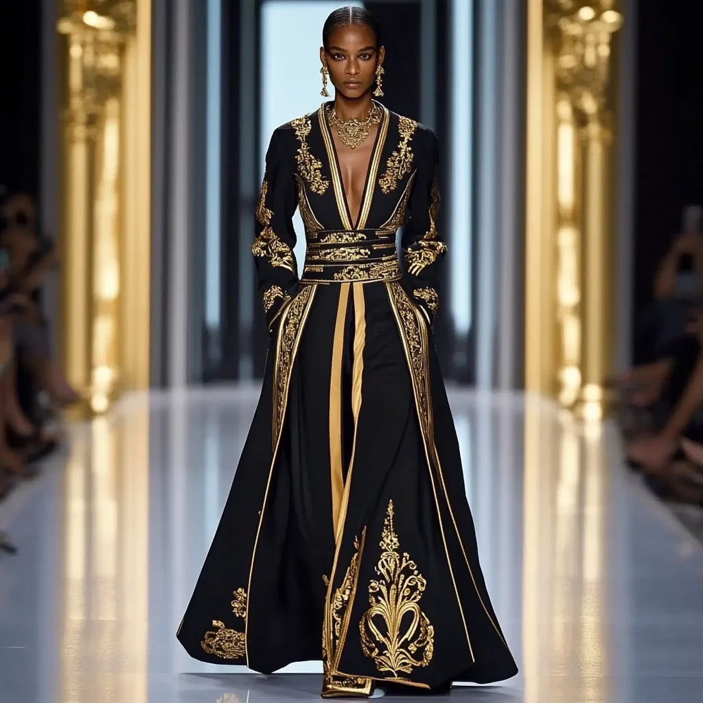 

Palace Retro Splicing Print Fashion Long Dress Women's Autumn Long-sleeved Chic Party Dress 2025 V-neck Retro Loose Women'sDress