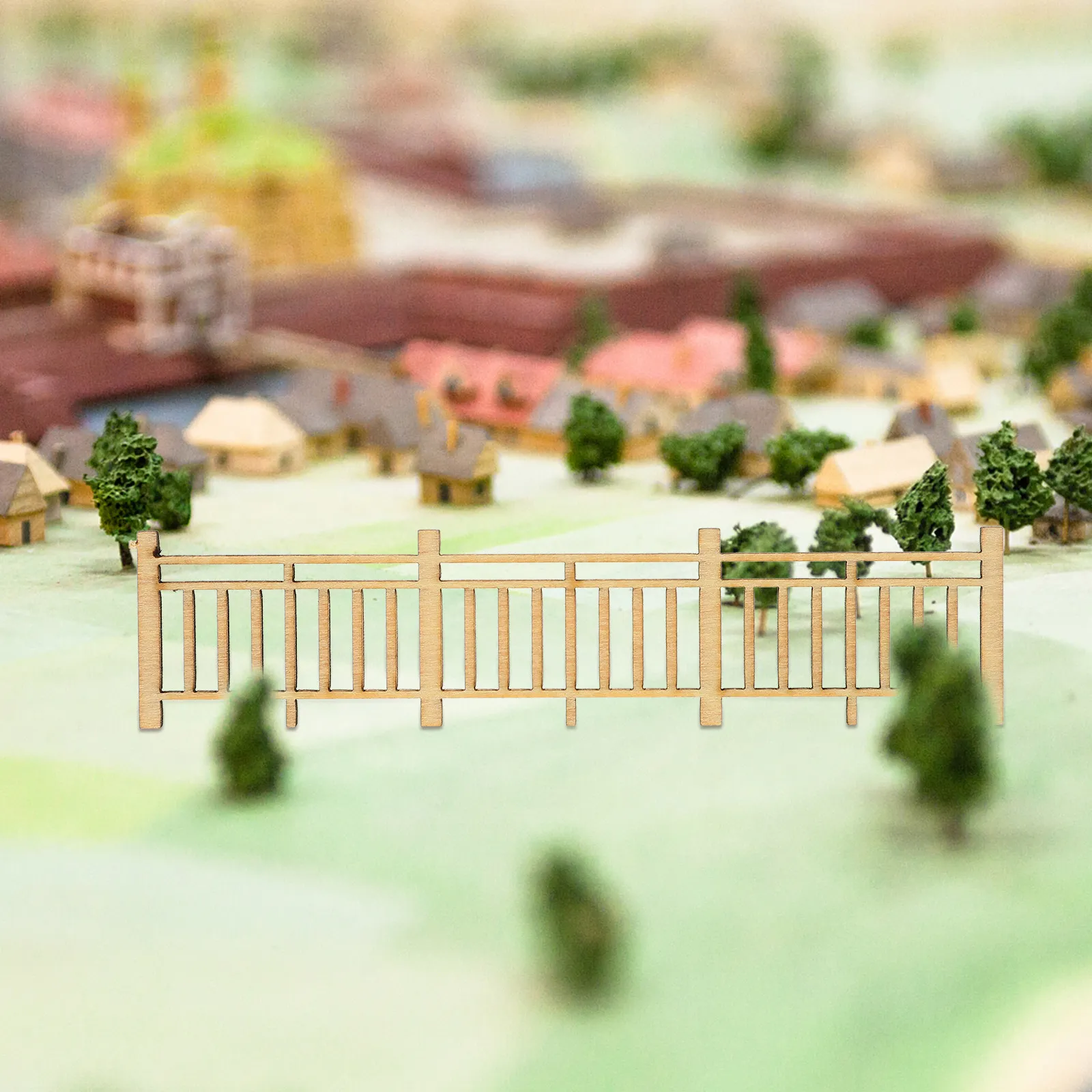 

Набор из 8 гибких деревянных миниатюрных заборчиков для миниатюрных домиков, птичников, рождественских елок, горшечных растений, декора для сада и микроландшафта