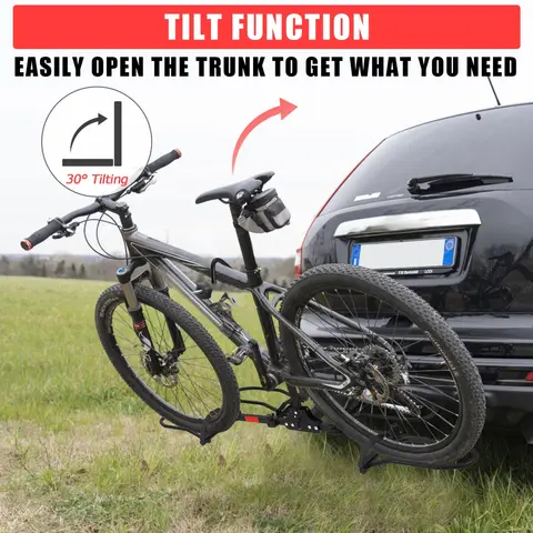 Hitch Mount Bike Rack Platform 2-Bike Rack for Cars Trucks SUVs Foldable Ebike Rack Bicycle Carrier Platform