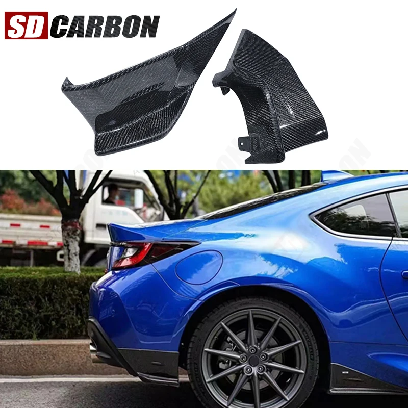 

Для Toyota GR86 BRZ ZN8 ZD6 2020+ Защита заднего бампера из карбона, сплиттер-диффузор из стеклопластика, накладка на бампер, обвес