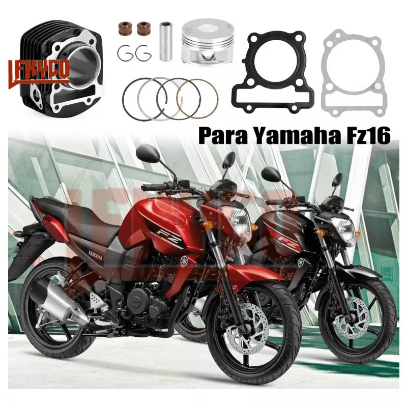 

Motorcycle 153CC 58mm Engine Cylinder Piston Rings Gasket Kit for Yamaha FZ 16 FZ16 Fazer YS 150 YBR 125Z Motor Equipments Parts