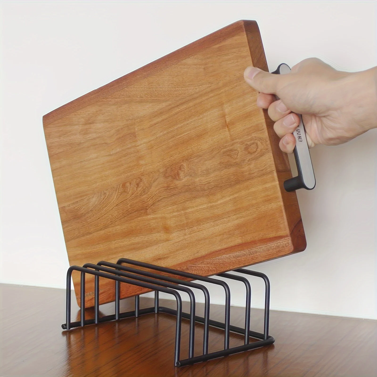 Kitchen Cabinet Baking Organizer - 野菜まな板収納ラック、まな板ホルダー、キャビネットベーキングツールオーガナイザー、キッチンアクセサリー。
