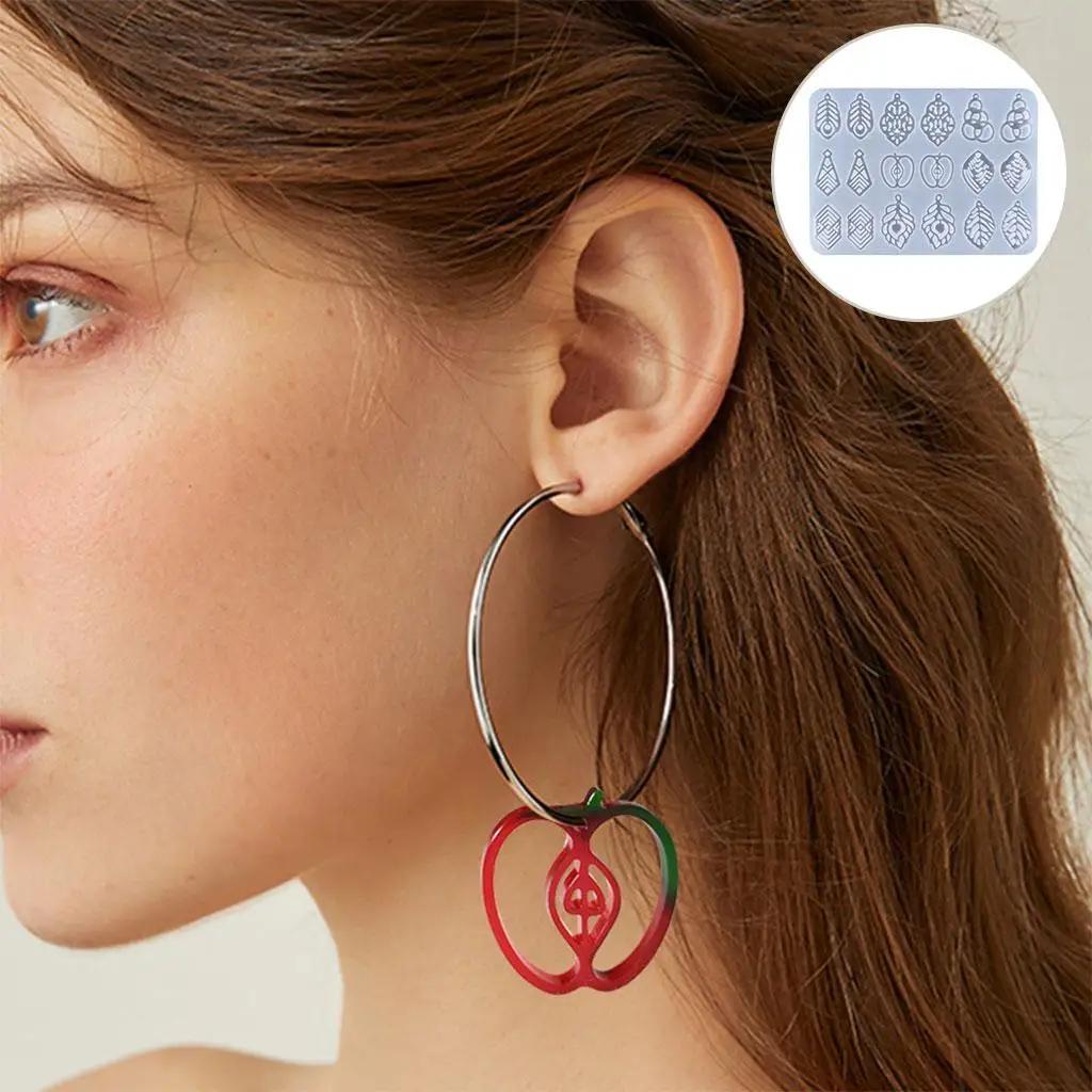 Silicone Resin Mould Casting DIY Jewelry Earring Earring Making