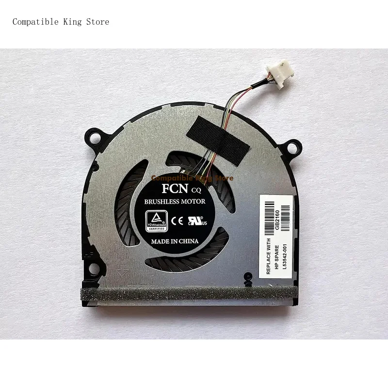 D Fan  For HP Envy X360 15-DS 15-DR 15M-DS Series Gpu Cooling Fan L53542-001