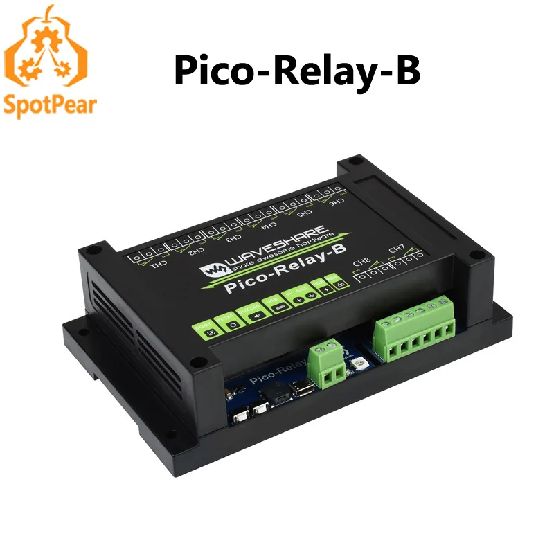 Raspberry Pi Pico Relay Module Industrial  8-Channel Relay Module