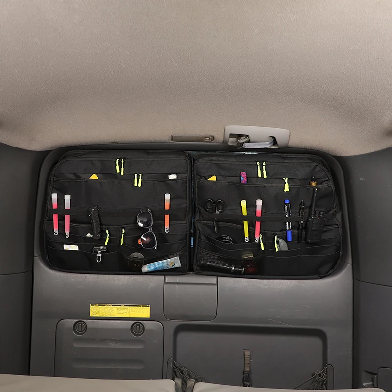 For Toyota Land Cruiser Prado FJ120 2003- 2009 Car Trunk Tailgate Window Side Storage Bag Box Organizer Accessories