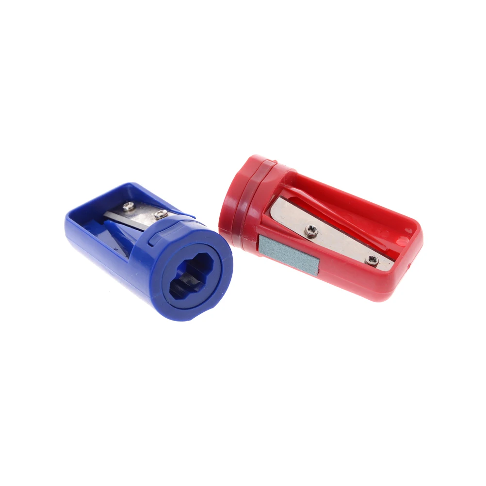 Carpinteiro Lápis Sharpener, Carpintaria cortador, ferramenta de nitidez estreita, cor aleatória, 1pc