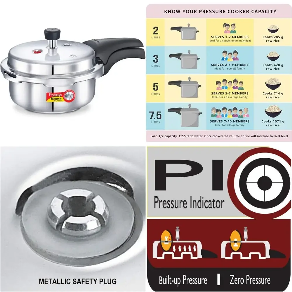 

2-литровая скороварка из нержавеющей стали с роскошными функциями, идеально подходит для быстрого и эффективного приготовления пищи