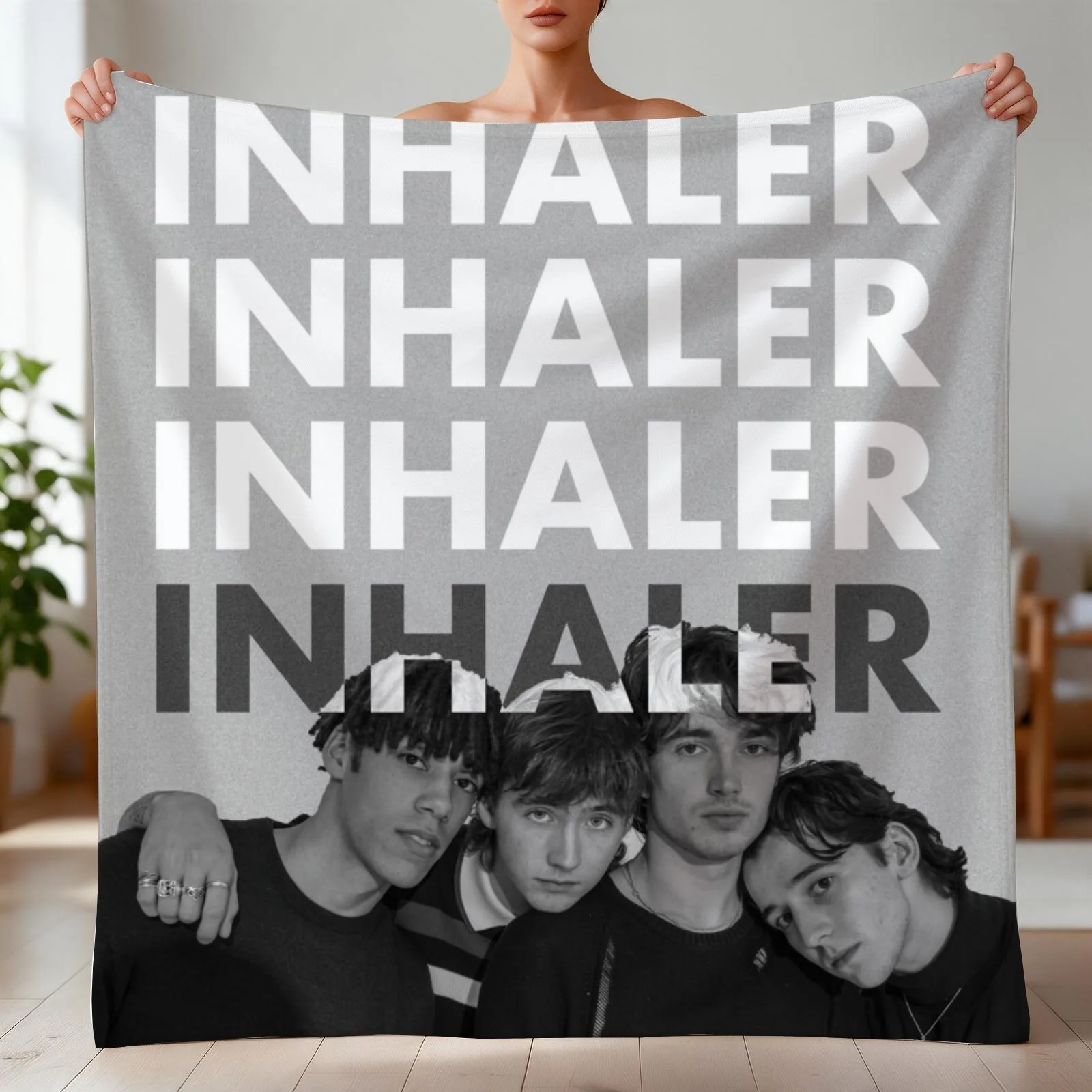Inhaler Throw Blanket Flannels Comforter manga Blankets