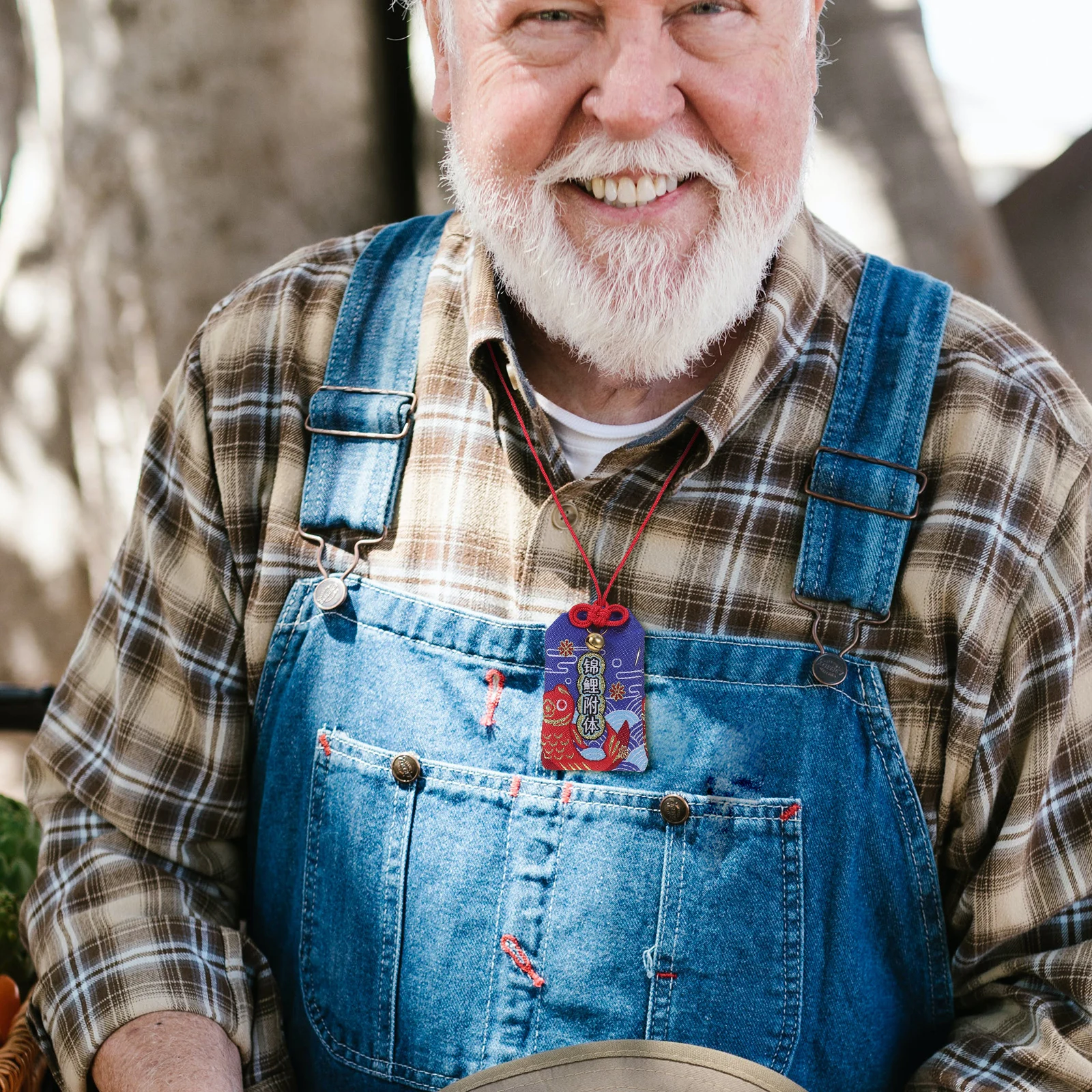 

2 Pcs Koi Fish Guard Omamori Charms Japanese Souvenirs Lucky Amulet Bag Good Cloth