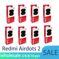 Wholesale Xiaomi Redmi Airdots 2 Earbuds True Wireless Earphone Noise Reductio Headset With Mic Tws Headset 3/6/8/10 pieces