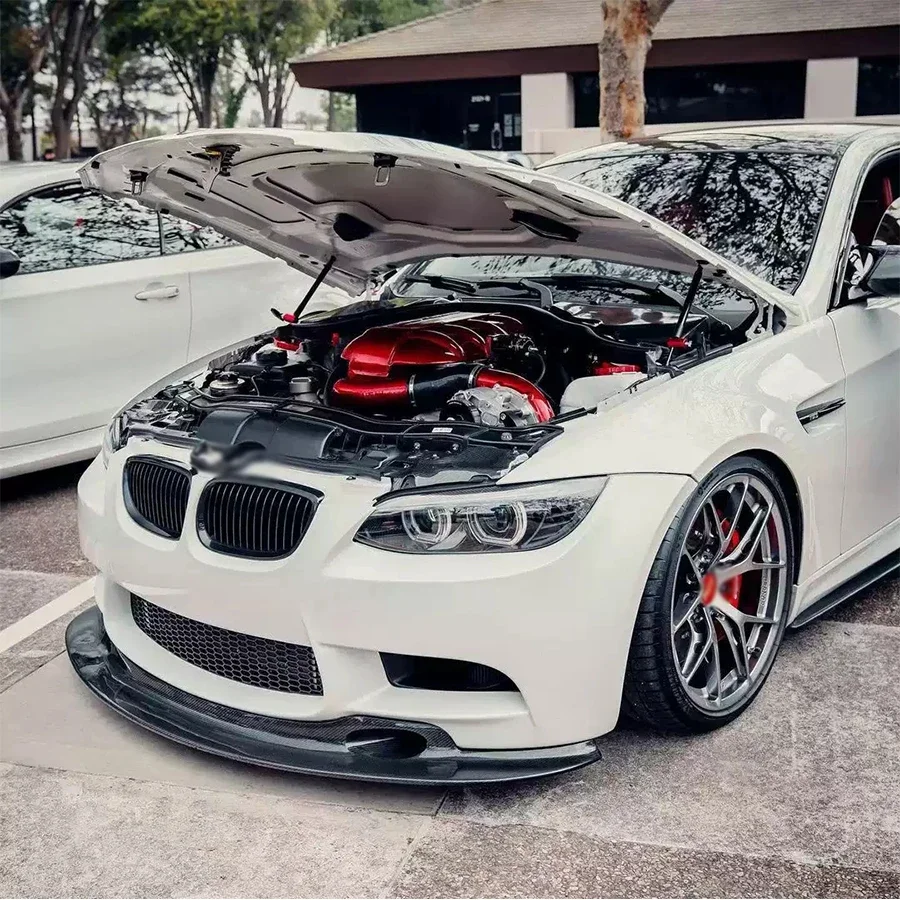 Carbon Fiber For BMW M3 E90 E92 E93 Front lip Car Front Bumper Diverter Spoiler Diffuser Front lip chin body kit - view 5
