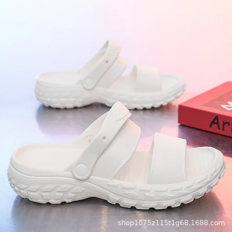 ​ Sandalias sin cordones para hombre y mujer, diseño transpirable con punta abierta, suela antideslizante, zapatos cómodos de verano y calzado informal ligero