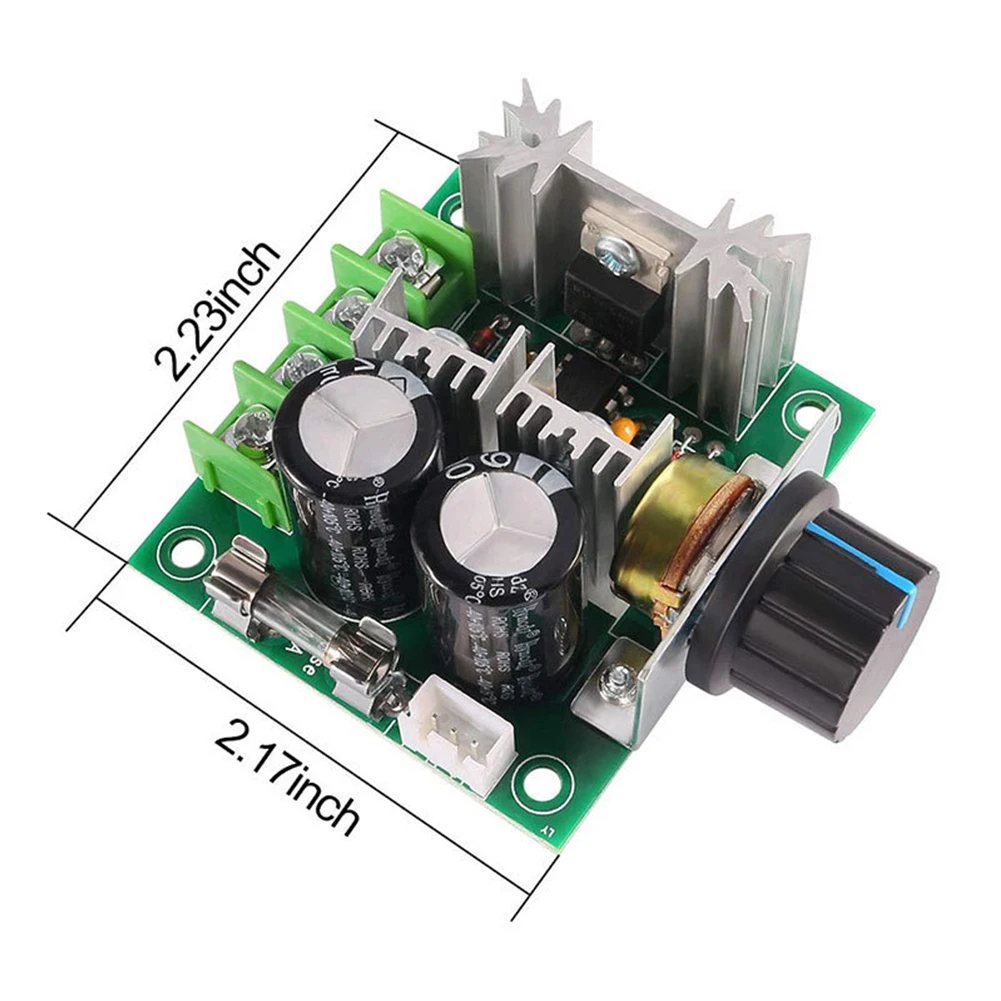 Maximiza la eficiencia con este interruptor de control de velocidad del motor de CC basado en FET de alta potencia que funciona en múltiples tensiones