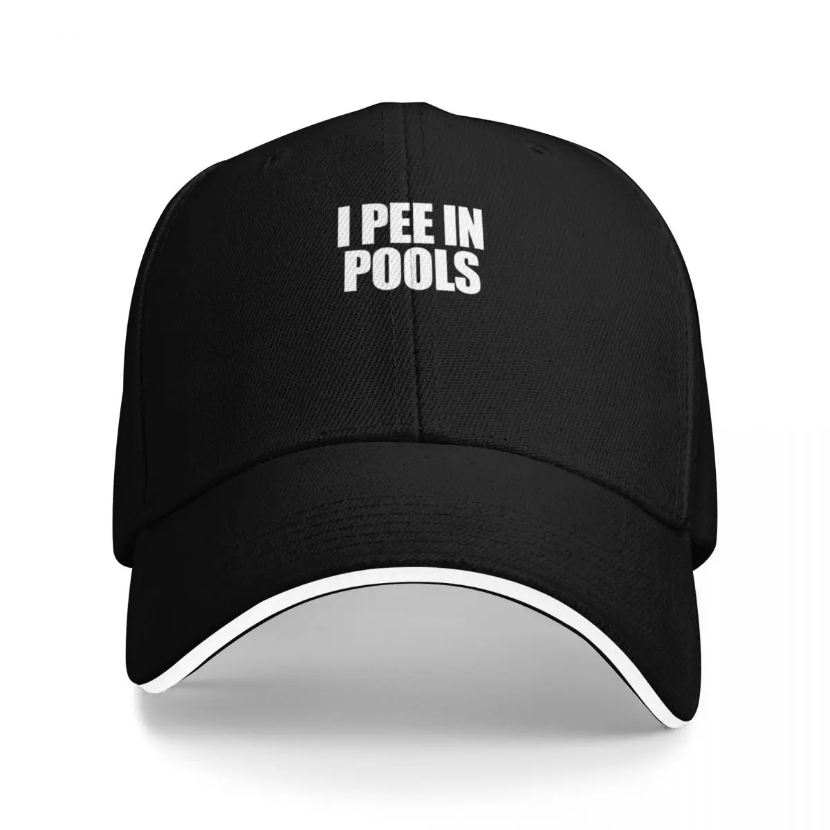

I Pee In Pools Funny Vacation Humor Swimming I Pee In Pools Gear Baseball Cap Sunhat Sun Cap hats for men Caps Male Women's