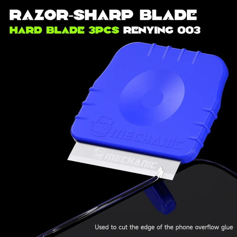 Mechanic 3PCS Renying 003 Razor-Sharp Hard Blade Multifunctioal Mobile Phone CPU IC Cleaning Degumming Disassemble Knives