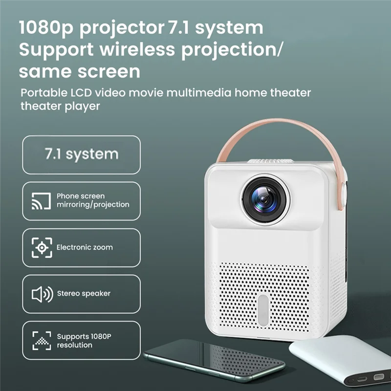 X8 Projector for Android Portable Home Theater Cinema HD Video Bluetooth Beamer Projectors Media Player