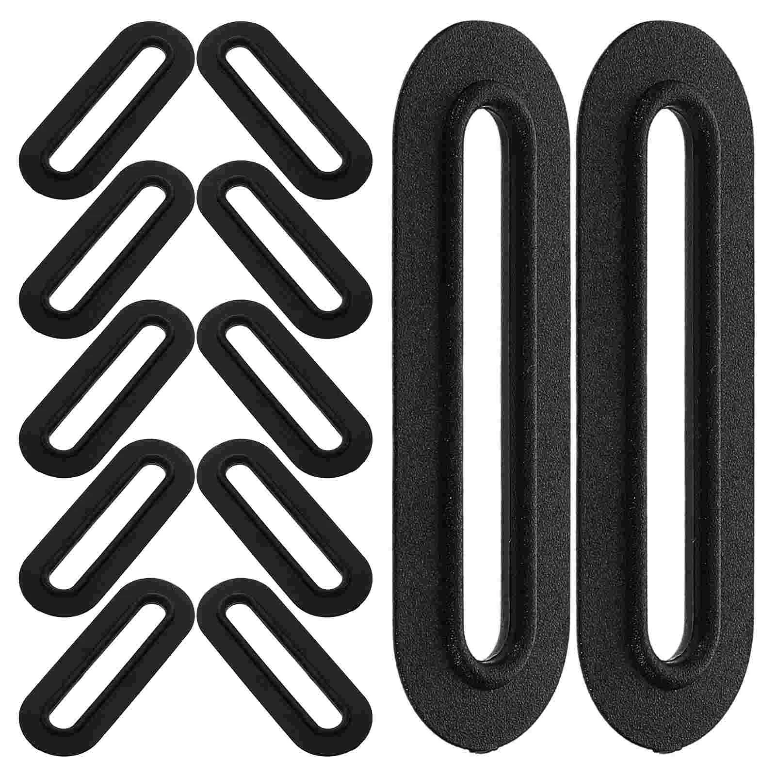 

20 PCS Piggy Bank Coin Slot Slotted Wall Mount Bracket Accessories Black Plastic