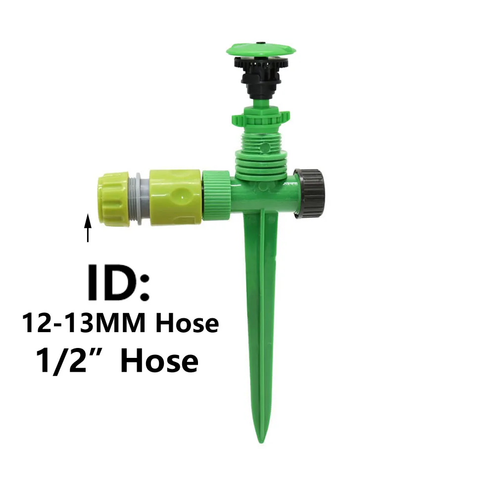 360 Degree Rotating Jet Sprinklers Double Outlet Rocker Nozzles 1/2