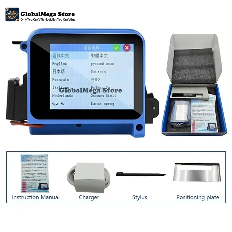 2026 Latest Wireless Batch Coder Machine Variable Data Printing Text Symbol CE Certified 2.4 Inch LCD Screen Multi Surface