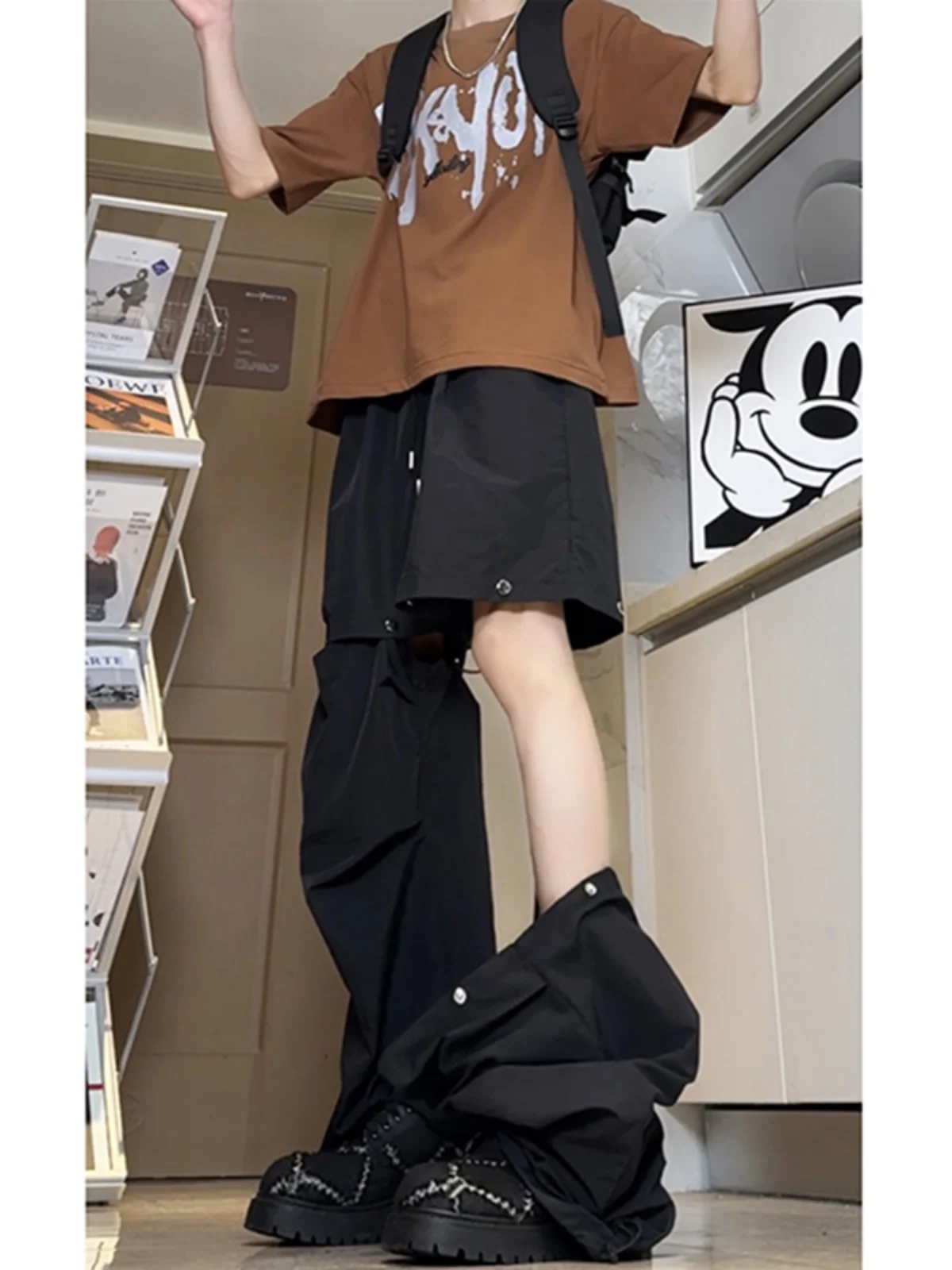 

American Style Quick Dry Paratrooper Work Pants Men Summer Five-Point Outdoor Professional Climbing Trousers Straight Leg Cas...