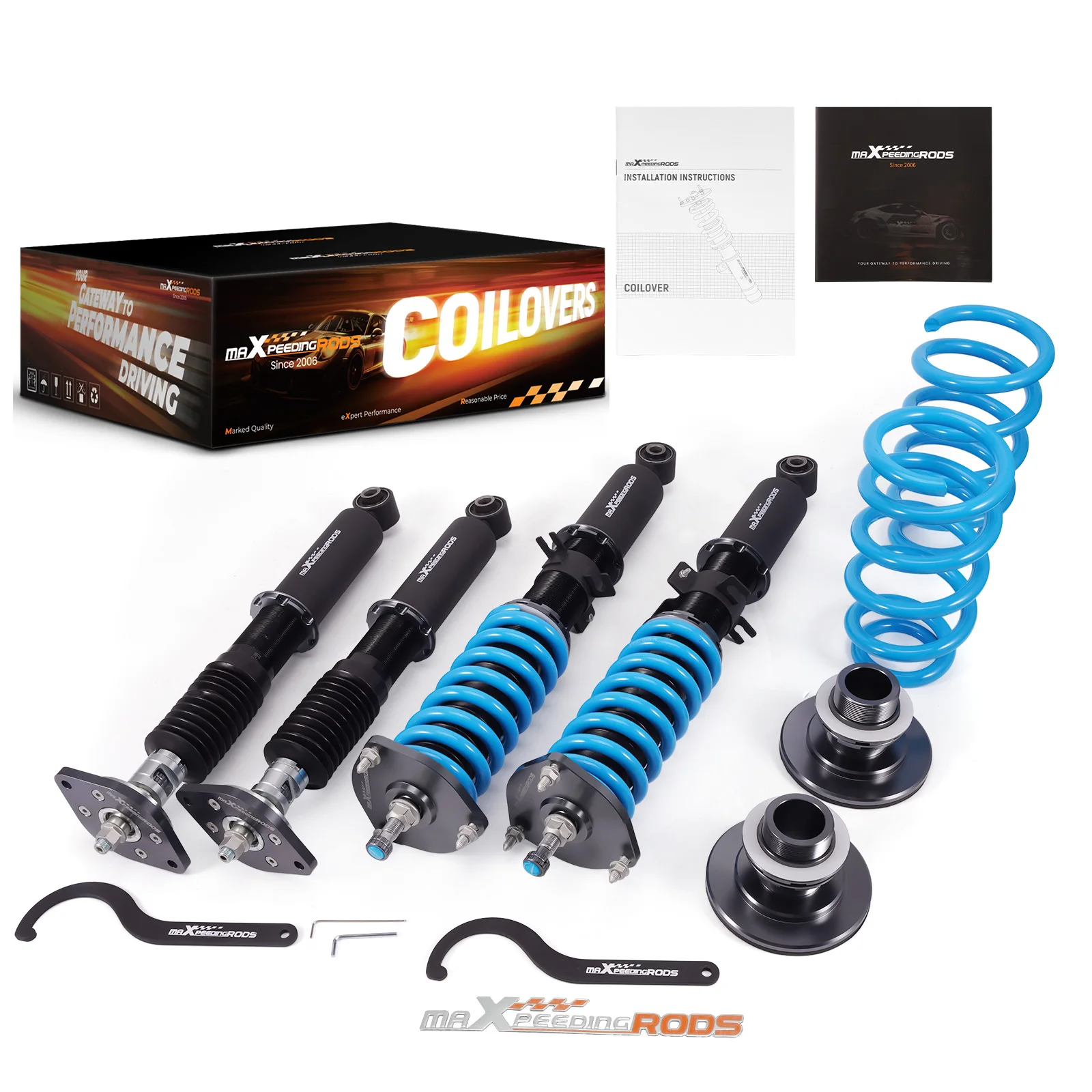 MaXpeedingrods 24 Level Damper COILOVER Lowering Kit For Infiniti EX35 EX37 RWD J50 2008-13