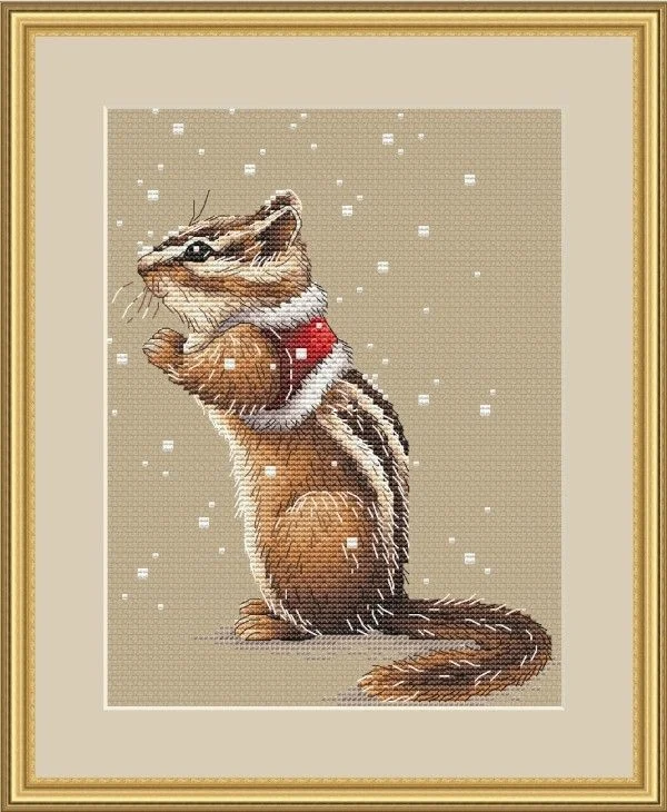 Chinese Cross Stitch Kits, Embroidery Needlework Sets, Small Animals, Squirrels 26-31, 16CT, 14CT, 18CT, DIY