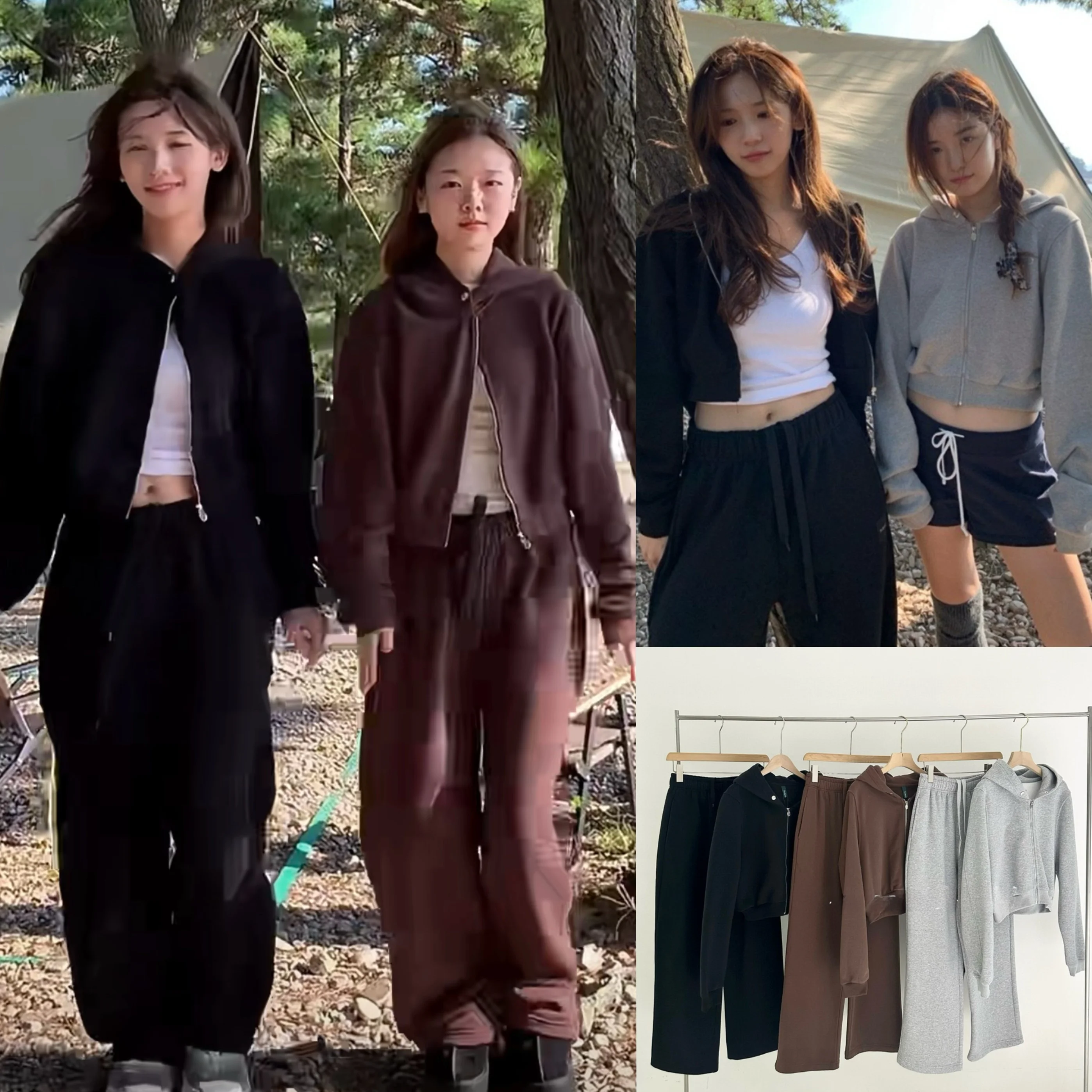 

Свободная толстовка с капюшоном Jaet, прямые спортивные спортивные штаны, комплект Faion для женщин, хлопковый шикарный комплект, осенне-зимний комплект из двух предметов